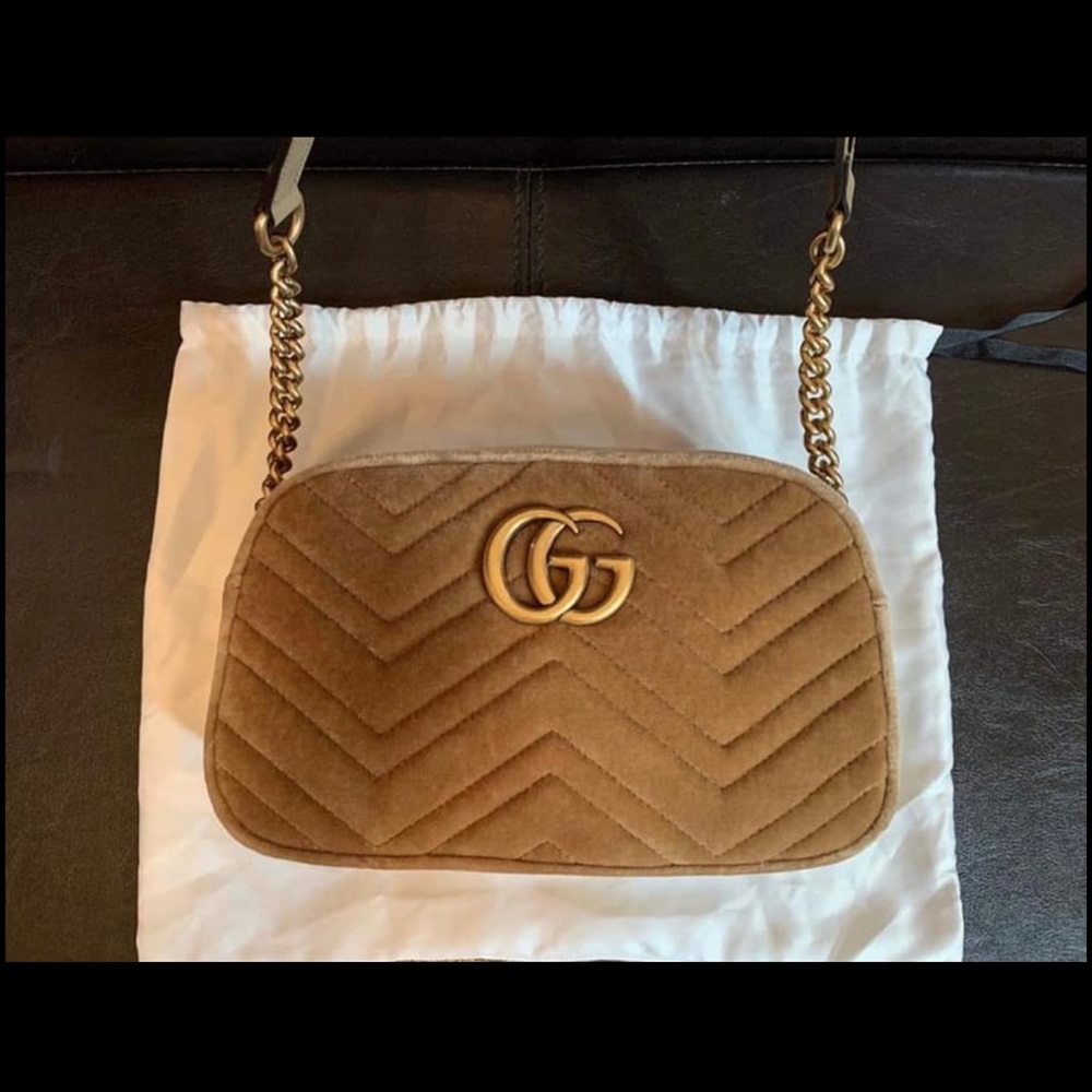Gucci velvet marmont crossbody - Picture 2 of 13